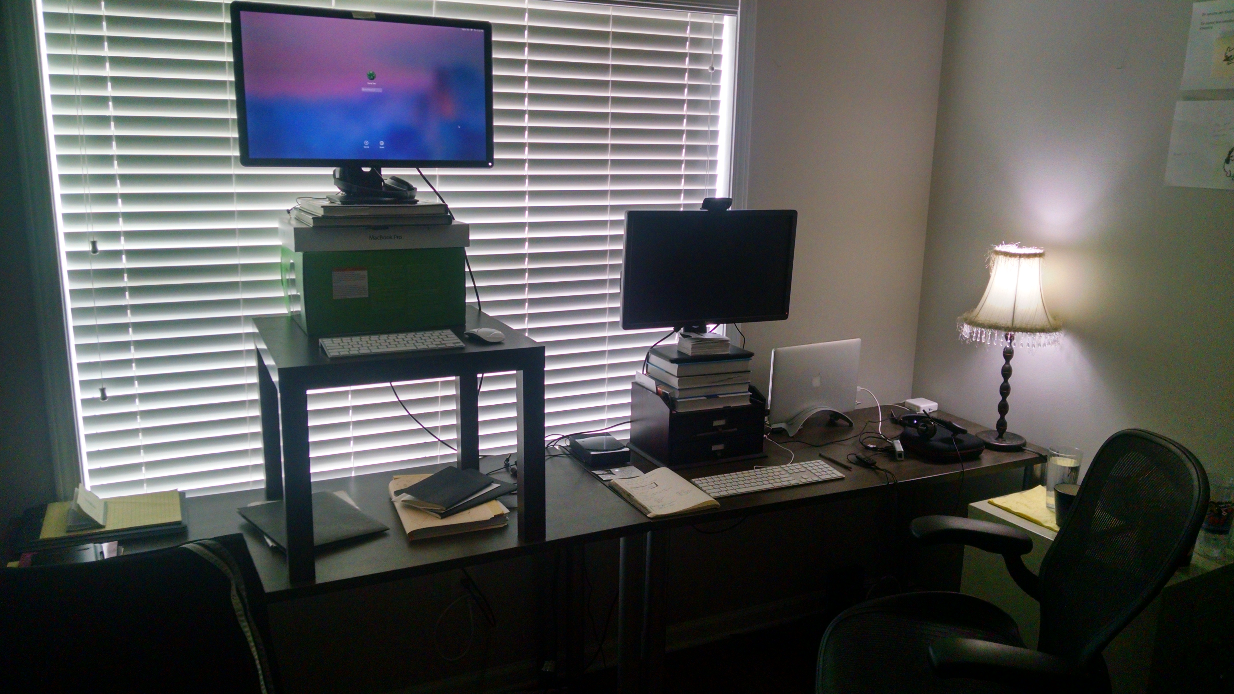 David Tate's home office setup