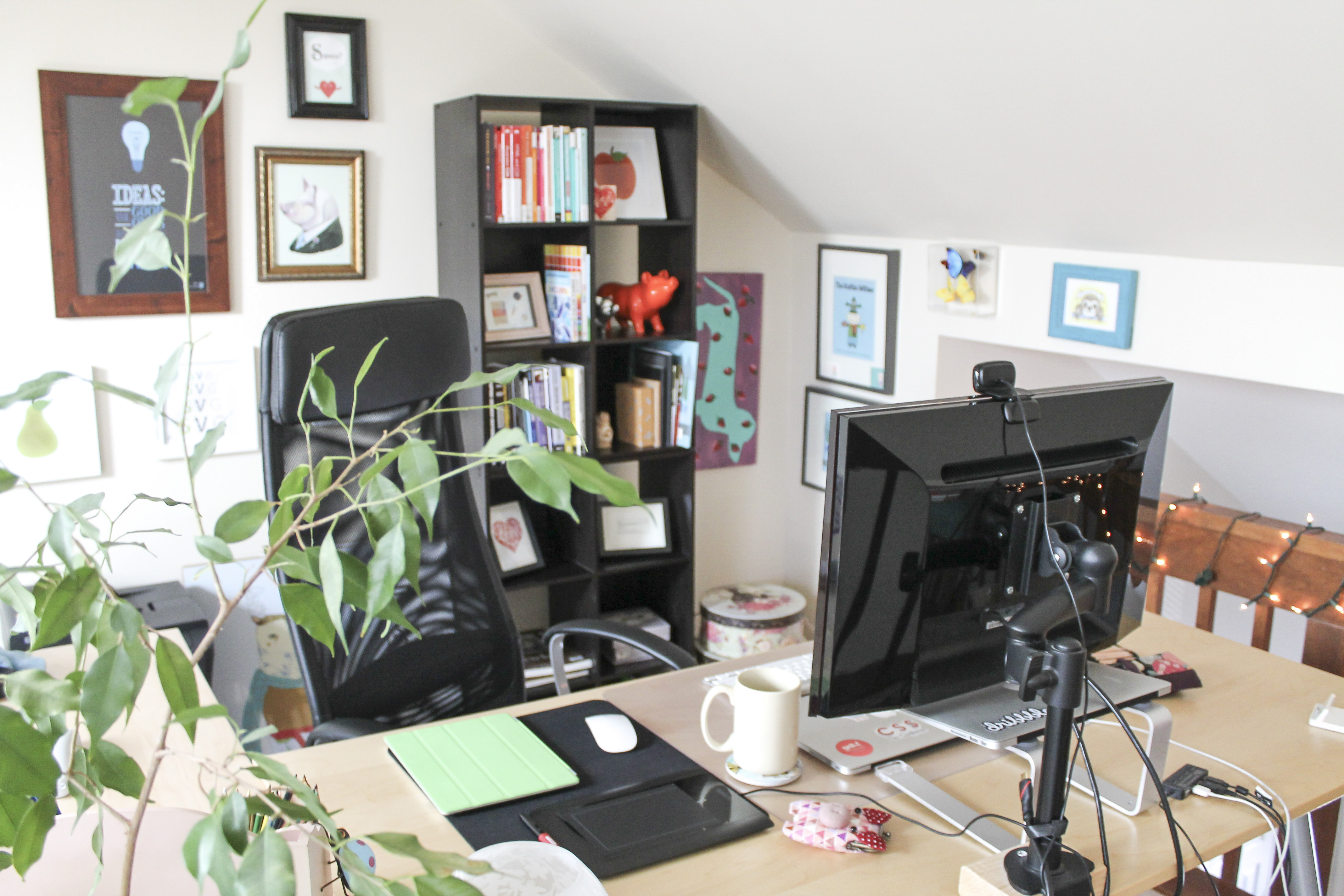 Joni Trythall's home office.